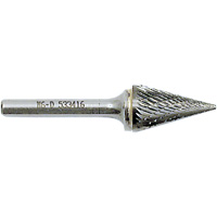 M4-D JET-KUT&reg; Cone Shape Burr, 3/8" Dia., 1/4" Shank, 5/8" Depth of Cut Distribution Industrielle GC