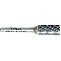 A5-NF JET-KUT&reg; Cylindrical Shape Bur for Aluminum/Non-ferrous Materials, 1/2" Dia., 1/4" Shank Distribution Industrielle GC