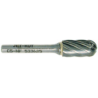 C5-NF JET-KUT&reg; Ball Nose Shape Bur for Aluminum/Non-ferrous Materials, 1/2" Dia. Distribution Industrielle GC