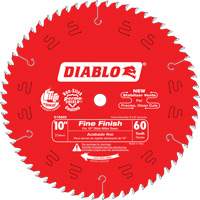 Contractor Saw Blades - Fine Finishing Saw Blades, 10", 60 Teeth, Wood Use Distribution Industrielle GC