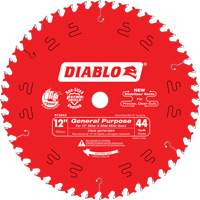 Saw Blades - General Purpose, 12", 44 Teeth, Wood Use Distribution Industrielle GC