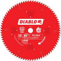 Contractor Saw Blades - Fine Finishing Saw Blades, 12", 80 Teeth, Wood Use Distribution Industrielle GC