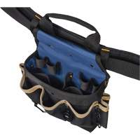 Combin&eacute;s de ceinture &agrave; outils &agrave; 20 pochettes, Polyester, Noir Distribution Industrielle GC