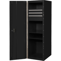 Armoire lat&eacute;rale s&eacute;rie RX, 3 tiroirs, 19" la x 25" p x 61" h, Noir Distribution Industrielle GC