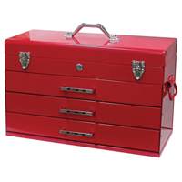 Tool Box, 9-3/5" D x 21-3/10" W x 14-1/2" H, Red Distribution Industrielle GC