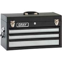 Tool Box - 3 Drawers, 10" D x 20-1/2" W x 12" H, Black Distribution Industrielle GC