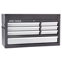 Top Chest - 7 Drawers, 41-1/2" W, 7 Drawers, Black Distribution Industrielle GC