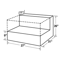 R&eacute;servoir de transfert pour carburant en acier, Acier, Capacit&eacute; 48 gal., Blanc Distribution Industrielle GC