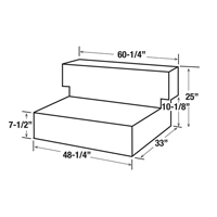 R&eacute;servoir de transfert pour carburant en acier, Acier, Capacit&eacute; 100 gal., Noir Distribution Industrielle GC