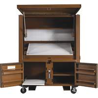 Field Office Jobsite Box, 33" W x 63" D x 80" H, Steel, Red Distribution Industrielle GC