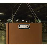 Field Office Jobsite Box, 33" W x 63" D x 80" H, Steel, Red Distribution Industrielle GC