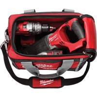 Sacs &agrave; outils Packout, Nylon balistique, 2 pochettes, Noir/Rouge Distribution Industrielle GC