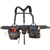 Ceinture &agrave; outils de luxe, Polyester, Noir Distribution Industrielle GC