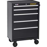 300 Series Rolling Tool Cabinet, 5 Drawers, 26-1/2" W x 18" D x 40-1/2" H, Black Distribution Industrielle GC