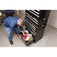 Armoire &agrave; outils moyenne de s&eacute;rie 300, 26" la, 2 tiroirs, Noir Distribution Industrielle GC