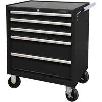 Chariot &agrave; outils industriel, 5 tiroirs, 27" la x 18-3/4" p x 31-1/2" h, Noir Distribution Industrielle GC