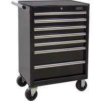 Industrial Tool Cart, 7 Drawers, 27" W x 18-3/4" D x 39" H, Black Distribution Industrielle GC