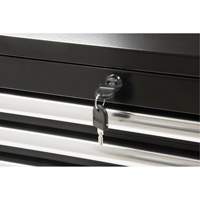 Coffre &agrave; outils industriel, 26" la, 4 tiroirs, Noir Distribution Industrielle GC