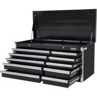 Coffre &agrave; outils industriel, 41" la, 10 tiroirs, Noir Distribution Industrielle GC