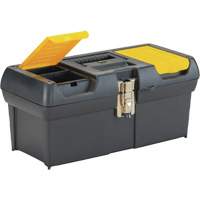 2000 Series Tool Box with Tray, 16" W x 7-1/10" D x 8-1/10" H, Black/Yellow Distribution Industrielle GC