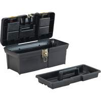 2000 Series Tool Box with Tray, 16" W x 7-1/10" D x 8-1/10" H, Black/Yellow Distribution Industrielle GC