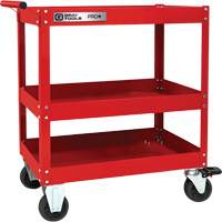 Chariot utilitaire robuste s&eacute;rie PRO+, 3 tiers, 30-1/5" x 38-1/3" x 19-1/2" Distribution Industrielle GC