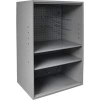 Armoire d'entreposage de produits abrasifs avec panneau perfor&eacute;, Acier, 19-7/8" x 14-1/4" x 32-3/4", Gris Distribution Industrielle GC