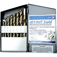 GF21R Jet-Kut&reg; Gold Super Premium Drill Bit Set, 21 Pieces, Steel Distribution Industrielle GC