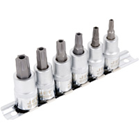 Jeu de douilles &agrave; embout inviolables SS386TB, Torx inviolable, Prise 3/8", 6 mr Distribution Industrielle GC