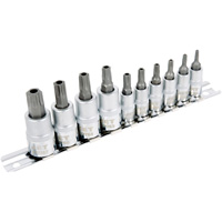 SS1438-10TB 10-Piece 1/4" & 3/8" Drive Tamperproof TORX&reg; Bit Socket Set Distribution Industrielle GC
