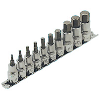 Jeu de douilles SAE HSW3812-10, Hexagonale, Prise 1/2"/3/8", 10 mr Distribution Industrielle GC