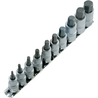 Jeu de douilles m&eacute;triques HSW3812-10M, Hexagonale, Prise 1/2"/3/8", 10 mr Distribution Industrielle GC