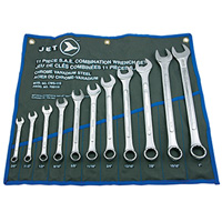 11-Piece SAE Raised Panel Combination Wrench Set, Combination, 11 Pieces, Imperial Distribution Industrielle GC