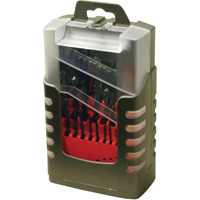 Jeux de forets, 29 morceaux, Acier rapide Distribution Industrielle GC