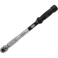 Heavy-Duty Slim Head Torque Wrench, Click, 3/8" Square Drive, 10 - 80 ft-lbs. Distribution Industrielle GC