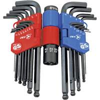 JBHK-22SM Ball Nose Hex Key Set, 22 Pcs., Metric & Imperial Distribution Industrielle GC