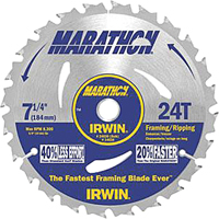 Lames de scie pour entrepreneur - Lames de scie Marathon, 7-1/4", 24 dents Distribution Industrielle GC
