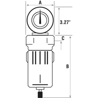 Filtres &agrave; air comprim&eacute;, Modulaire, 3/4" NPT, Drain Automatique Distribution Industrielle GC