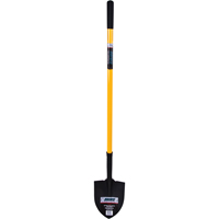 Round Point Shovel, Tempered Steel Blade, Fiberglass, Straight Handle Distribution Industrielle GC