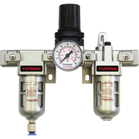Filtreur/r&eacute;gulateur & lubrificateur modulaire Airflo (manom&egrave;tre compris), 1/4" NPT Distribution Industrielle GC