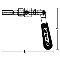 Crampons articul&eacute;s droits - S&eacute;rie 601, Capacit&eacute; de 5/8" (15,875 mm), Force de serrage de 100 lb Distribution Industrielle GC
