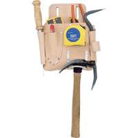 Poche pour outils de travail des cloisons s&egrave;ches, Porte-outil, Cuir, 7 Poches Distribution Industrielle GC