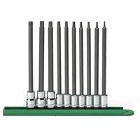 Jeu de douilles longues, Torx, Prise 1/4"/3/8", 10 mrcx Distribution Industrielle GC