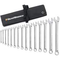 Jeu de cl&eacute;s longues &agrave; coupe &agrave; 12 pans avec pochette &agrave; outils roulable, Combinaison, 15 morceaux, Imp&eacute;rial Distribution Industrielle GC