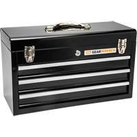 Boîte &agrave; outils portative, 20" la, 3 tiroirs, Noir Distribution Industrielle GC