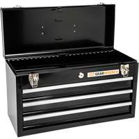 Boîte &agrave; outils portative, 20" la, 3 tiroirs, Noir Distribution Industrielle GC