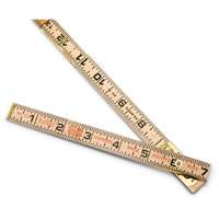 R&egrave;gle de maçon surdimensionn&eacute; Red End, 6' lo, Bois, Graduations de 1/16" Distribution Industrielle GC