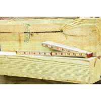 R&egrave;gle pliante, 6' lo, Bois, Graduations de 1/16" Distribution Industrielle GC