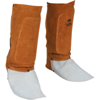 Leather Spats, 14" L, Lava Brown Distribution Industrielle GC