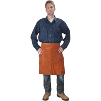 Leather Apron, Waist, 24" L, Lava Brown Distribution Industrielle GC